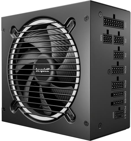 be quiet! Pure Power 13 M 850W Netzteil, 80 Plus® Gold Effizienz, ATX 3.1-Netzteil, für PCIe 5.1 GPUs, 120mm be quiet! Lüfter, semi-passiver Betrieb möglich, LLC-Technologie, Single-Rail