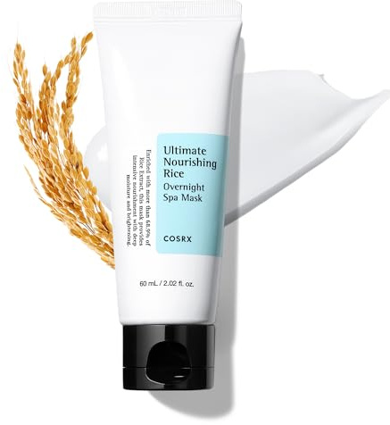 COSRX Gesichtsmaske Ultimate Nourishing Rice Overnight Spa Mask | Feuchtigkeitscreme mit 68% Reis-Extrakt und 2% Niacinamid | für alle Hauttypen | Vegan, tierversuchsfrei | Korean Skincare