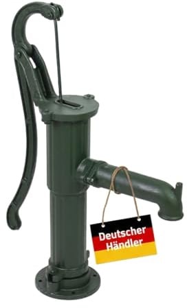 Schwengelpumpe Gartenpumpe Handschwengelpumpe Wasserpumpe Brunnenpumpe Handpumpe Nostalgie Grün