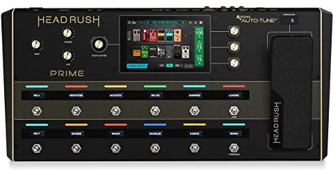 HeadRush Prime - Gitarren und Vocal Multi-Effekt-Pedal, Modelling-Prozessor mit Amp Cloner, Antares Auto-Tune, WLAN, Touchscreen, Looper und Bluetooth