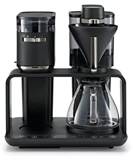Melitta EPOS Kaffeemaschine mit Mahlwerk, schwarz-silber