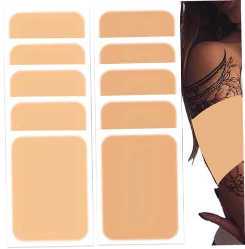 Tattoo-Abdeckungspflaster, 10 Stück, wasserdichtes Tattoo-Abdeckungsband, 2 Farben, atmungsaktiver Concealer-Aufkleber, ultradünne Haut, unsichtbar für Narben und Muttermale, Stil 2...
