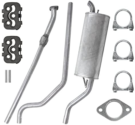 Schalldämpferset Auspuffanlage Auspuff für Fiat Grande Punto 1 I 1.4