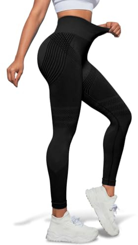 Anti Cellulite Leggings Kompressions Leggings Sportleggins Damen Lang | Kompressionsleggins Po Push Up, Blickdicht High Waist Für Yoga Pilates