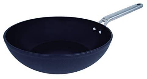 Arcos Wok Antihaft 28 cm - Alu geschmiedet, Induktion, Edelstahlgriff, Energiesparend, Spülmaschinenfest, Serie Samoa