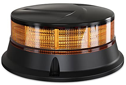 Agrieyes Rundumleuchte 12V/24V, 4.2 inch LED Traktor Rundumleuchte, Permanente Befestigung, Warnleuchte Auto, Gelbe fürs Auto, Warnblitzer KFZ LKW