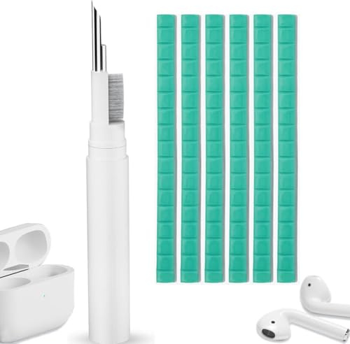 Reinigungsknete für Handy Inkl, Handy Reinigungsset, Umfangreichem Zubehör, Reinigungsset Geeignet für Airpods, Kopfhörer, Nintendo Switch, Kamera, Smartphone mit Multifunktionsbürsten