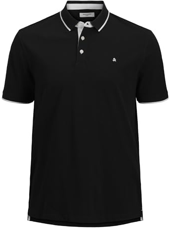 JACK & JONES Herren Jjebasic Noos Poloshirt, Schwarz, L EU