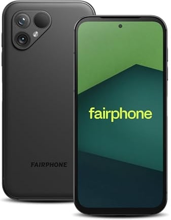 Fairphone 5 5G Smartphone (256 GB, Mattschwarz, 6.46 Zoll, Dual-SIM, eSIM)