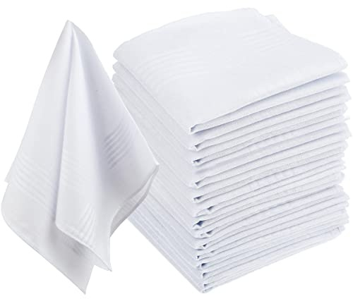 Herren Baumwollentaschentücher Set 40CM 15PCS Mit Taschentuchcontainer