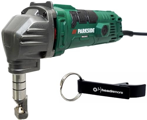 HEADNMORE® Bundle - 1x PARKSIDE® Knabber/Nibbler/Blechknabber PMK 550, 550 W + 1x HEADNMORE® Schlüsselanhänger