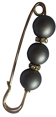 Sharplace Broschen & Anstecknadeln mit Perlen, Damen Sicherheitsnadel Brosche Strass Perle, Modern Broschennadeln für Pullover Hemd Rock Kleid Hose Ärmel Hut Kragen Schal Tasche, 7x1.6cm/2.75x0.63