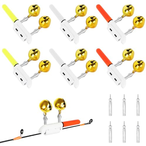 Bissanzeiger Angeln, 6 Stück Angeln Alarm Glocke, Led Knicklicht Angeln | Glow Sticks Fishing, Electronic Bite Alarm Fishing, Knicklicht Angelzubehör