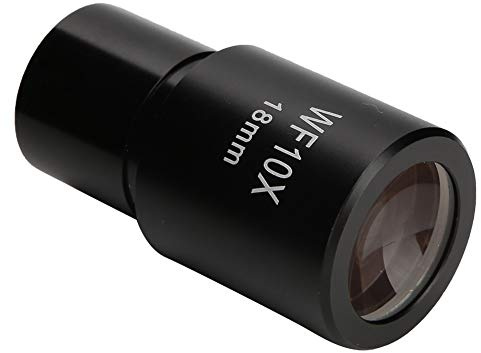 Okular, WF10X 18 Mm Weitwinkel-Okular, Optische Linsen mit Skala für Labor-Mikroskop-Installationsgröße 23,2 Mm / 0,9 Zoll, Mikroskop