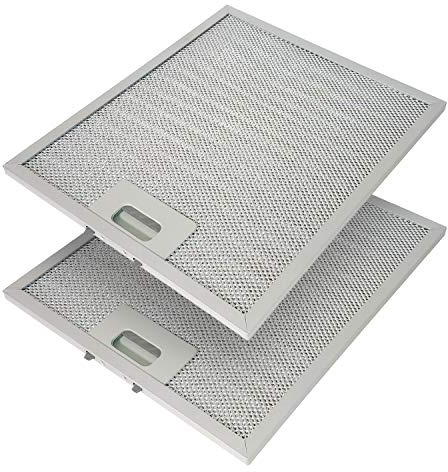 Metallfettfilter für Dunstabzugshauben, 318x258mm, Fettfilter mit Metallgitter für Küchenabzugshauben (2 Stück)