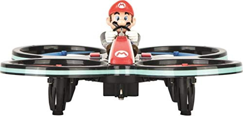 Carrera 370503024 RC Mini Mario-Copter, Rot/Schwarz │ Ferngesteuerter Elektro-Helikopter für drinnen & draußen │mit Ersatz-Rotorblättern & Fernbedienung │ Spielzeug für Kinder ab 8 Jahren & Erwachsene