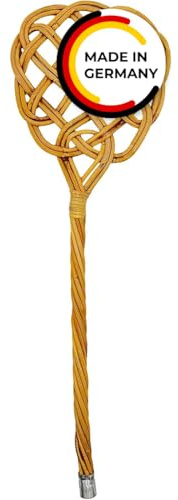 Peggy Perfect Teppichklopfer handgefertigt aus Korbweide 75x25,5cm Polsterklopfer, Ausklopfer, Staubklopfer, Teppichreiniger. Korbweide ist Stabiler, biegsamer und wiederstandfähiger als Rattan