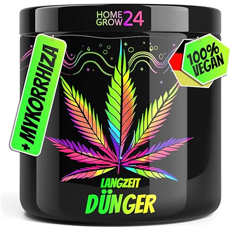 Homegrow24 Cannabis Dünger Indoor & Outdoor Langzeitdünger und Mykorrhiza Wurzelaktivator - Wachstums & Blütephase Grow & Bloom Hanfdünger Starter Set
