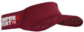 COMPRESSPORT Unisex Visoren Laufvisier, Rot/Weiß, Einheitsgröße EU