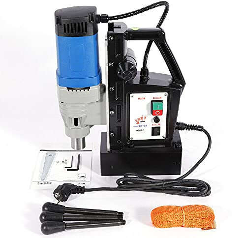 1680W Magnetbohrmaschine 13800N Kernbohrmaschine Magnetbohrer Max. Tiefe 50 mm Elektromagnetische Industrielle Bohrmaschine Kernbohrer Bohrmaschine 3-28mm für das Bohren von Stahlkernen