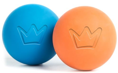 Rudelkönig Hundeball aus Naturkautschuk - 2er Set, Gummiball 6,5 cm Ø | Gummiball für Hunde – schadstofffreies Apportier- & Treibball-Set, ideal zum Kauen und Werfen