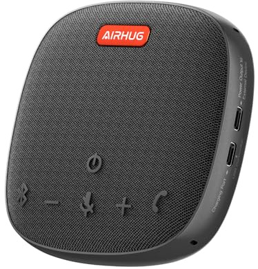 AIRHUG Bluetooth Lautsprecher Mikrofon - USB Konferenzlautsprecher - Tragbar für Home Office