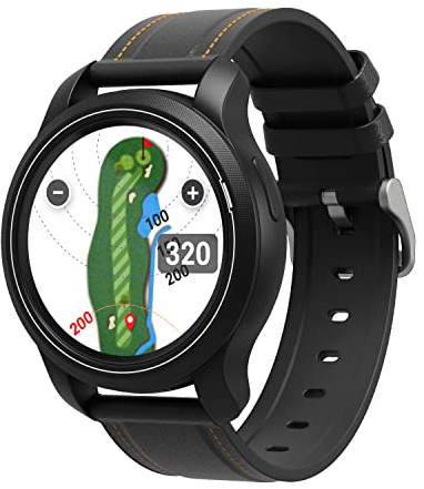 GolfBuddy Aim W12 GPS-Golf-Armbanduhr, voller Farb-Touchscreen, grüne Winkelung, Lochvorschau, intelligenteste Art zu Spielen