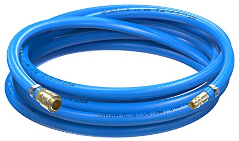 AUPROTEC Druckluftschlauch Set 13mm Ø Innen 1m PVC-Schlauch I Mit Messing Schnellkupplung für Druckluft-Kompressor I Würth Kompressorschlauch hochflexibel