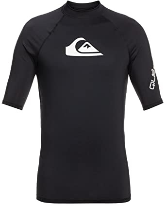 Quiksilver All Time - Kurzärmliger Rashguard mit UPF 50 für Jungen 8-16 Schwarz