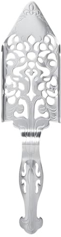 VIFERR Absinth Löffel, Wermutlöffel aus Edelstahl Absinthlöffel Trinkfilterlöffel Cocktailglas Getränkefilter für Küche, Bar, Party (#01)
