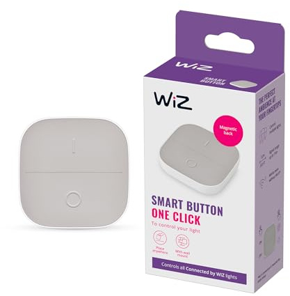 WiZ Smart Button, Tragbarer Schalter, Steuerung von WiZ Lampen und Leuchten, Zubehör