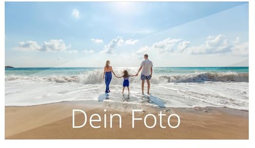 WANDURLAUB - Dein Bild auf Acryl - Basic Edition XXL - 100x60 cm Acrylglas mit eigenem Foto bedrucken - Brillanter Druck auf rahmenlosem Acryl inkl. Wandhalterung - Ultra HD Druck - Made in Germany