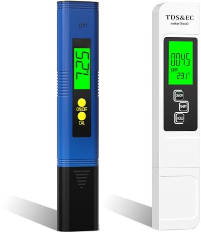 RUNBO pH Messgerät Wasser 4 in 1 - pH Wert Messgerät für pH/TDS/EC/Temperatur, Digital Wasserqualität Tester für Aquarium, Pools, Trinkwasser, Schwimmbad