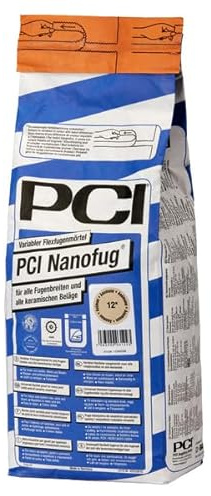 PCI Nanofug Variabler Flexfugenmörtel 4 kg - 16 Silbergrau - alle Fugenbreiten mit hohem optischem Anspruch