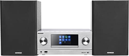 Kenwood M-9000S-S - Smart Micro Hi-Fi System mit Internetradio, DAB+, CD/USB und Audiostreaming, Farbe Silber