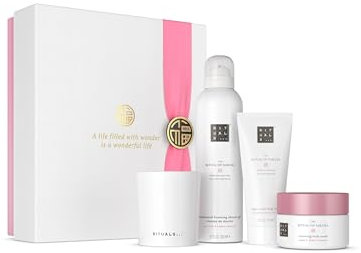 RITUALS Geschenkset The Ritual of Sakura Medium, Haut-, Bade- & Körperprodukte inklusive Kerze, angereichert mit Kirschblüte und Reismilch. Ein perfektes Geschenk für Weihnachten