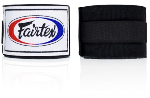 Fairtex Boxbandagen HW2: Komfort und Stil für Jeden Kämpfer! Schütze Bandage Handgelenk und Knöchel mit Eleganz, in Verschiedenen Längen und Farben Erhältlich(Schwarz-180)