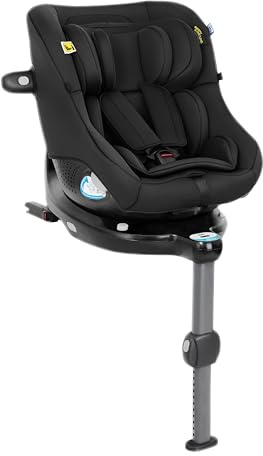 Graco Turn2Me™ DLX i-Size R129, 360° drehbarer Reboarder mit ISOFIX, Autositz bis ca. 4 Jahre (40-105 cm), 5-Punkt-Gurt und bequeme Liegepositionen, Rückprallbügel, Drehsperre, schwarz, Midnight