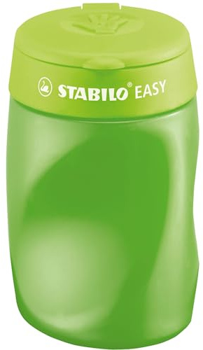 STABILO - Ergonomischer Dosen-Spitzer für Rechtshänder - EASYsharpener - 3 in 1 - grün