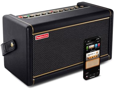 Positive Grid Spark 2 50W Smart Übungs-Verstärker & Bluetooth Lautsprecher mit eingebautem Looper, nützlichen KI-Features & Smart App für E-Gitarre, Akustikgitarre & Bass