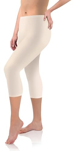 sesto senso Viskose Leggings für Damen 3/4 Lang Mädchen Fitnesshose Sporthose Bunte Yoga