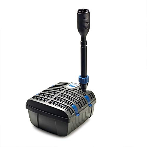 OASE 70233 Filtral UVC-Klärer 1500 - Unterwasserfilter, Teichklärer, Wasserspiel, inkl. 3 Fontänenaufsätzen für verschiedene Wasserspielvariationen für Teiche bis 1,5 m³, Schwarz