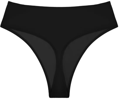 Bellecarrie Damen-Tanga-Bikinihose mit hoher Taille und hohem Beinausschnitt