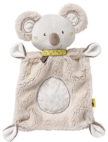 Fehn Schmusetuch Baby Schnuffeltuch mit Koala Köpfchen - Kuscheltuch für Neugeborene - Kuscheltier Spielzeug Stofftier - Plüschtier Stofftuch zum Kuscheln für Babys und Kleinkinder ab 0+ Monaten