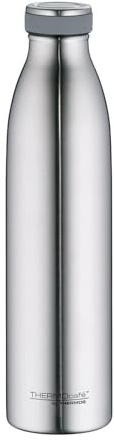THERMOcafé by THERMOS TC BOTTLE stainless steel mat 0,75l, Isolierflasche aus Edelstahl, kohlensäurefest, 12h heiß 24h kalt, Auslaufsicher, für Schule, Unterwegs & Büro