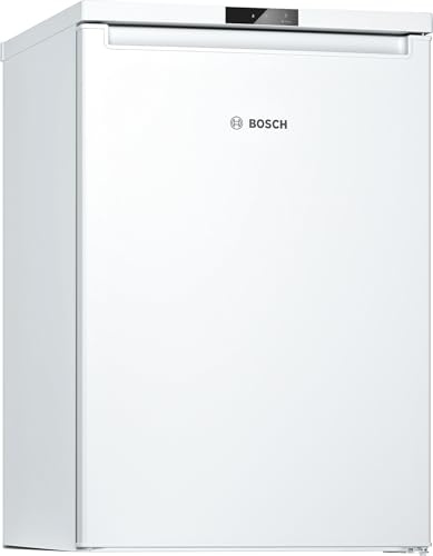 Bosch KTL15NWEB, Serie 2, Mini Kühlschrank, 106 L Kühlen & 14 L Gefrieren, 85 x 56 cm, MultiBox für Lagerung von Obst und Gemüse, LED-Beleuchtung, schneller kühlen mit der Super Kühlen-Funktion, Weiß