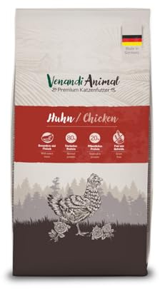 Venandi Animal – Premium Katzenfutter – Huhn, mit viel frischem Geflügel, Trockenfutter, getreidefrei 1er Pack (1 x 1,5kg)