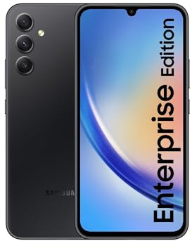 Samsung Galaxy A34 5G Enterprise Edition, 6,6 Zoll Android Smartphone, 128 GB, 5.000 mAh Akku, Business Handy, Smartphone ohne Vertrag, Awesome Graphite