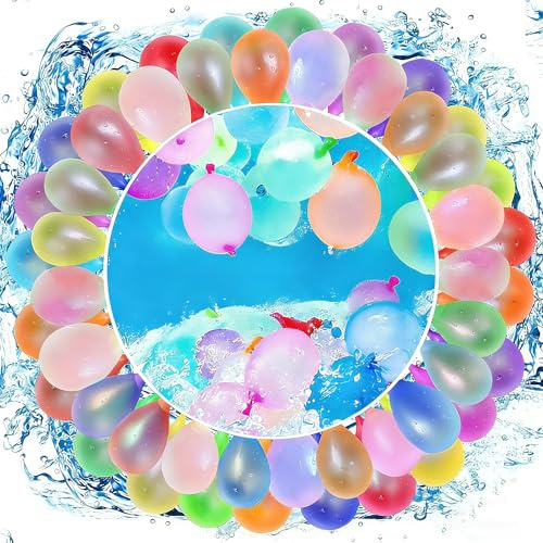POPOYU 324 Stück Wiederverwendbare Wasserbomben,Wasserbomben Selbstschließend,Water Balloons,Wasserballons,Wasserbombe,Bunch o Balloons Wasser bomben für Kinder Erwachsene Sommer Strand Pool Spielzeug