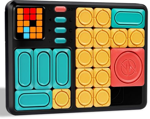 Mexgcom Super Slide Puzzle Denkspiel, Super Slide Rätsel Gedächtnis Spiele mit über 500 Leveln Logiktraining Handheld Elektronische Spiele für Kinder und Teenager, Reisespiele, Geburtstagsgeschenke